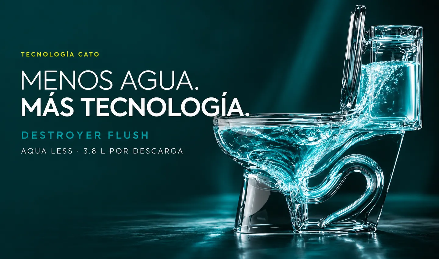Destroyer Flush: la tecnología CATO que aprovecha cada litro
